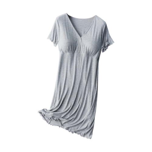 yievot Womens Maternity Nightgown with Built-in Bra Short Sleeve Nursing Dress Breastfeeding Sleepwear for Women