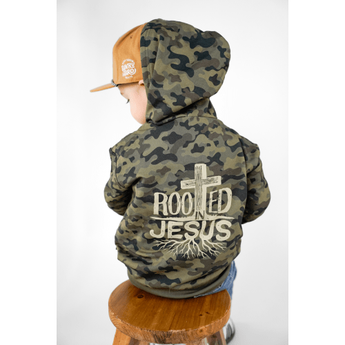 Rooted In Jesus Kids Hoodie