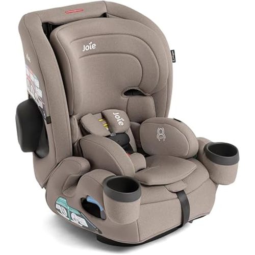 Joie Saffron SI 4-in-1 Car Seat – Car Seat for Infants to Toddlers to Big Kids - 4 Modes, 10-Position No-Rethread Headrest & Harness (Mocha)