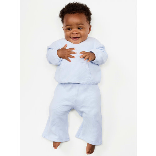 Waffle-Knit Wide Leg Pants for Baby