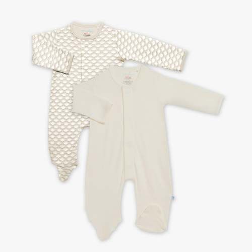 the playdate magnetic footie - 2 pack | gray