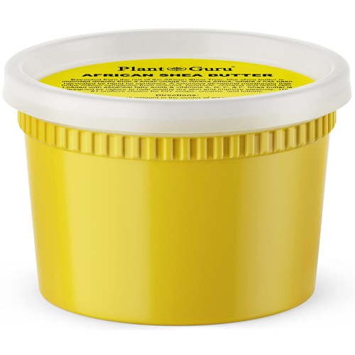 Plant Guru Raw African Shea Butter 16 oz., Unrefined, Ghana Import, Moisturizer for Skin & Hair