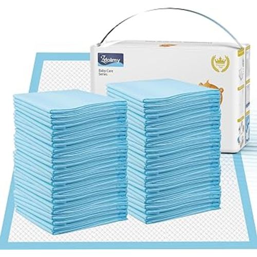 Baby Disposable Changing Pad, 100 Count Thicken and High Absorb Incontinence Changing Pad with Breathable, Waterproof, Soft Non-Woven Fabric, Underpad 13X18 inch- Extra Thick