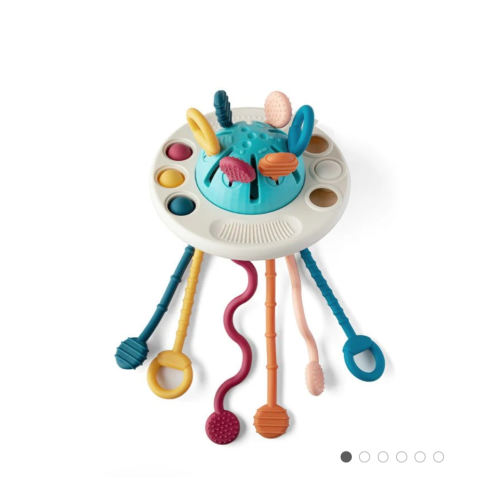Silicone UFO Pulling Toy