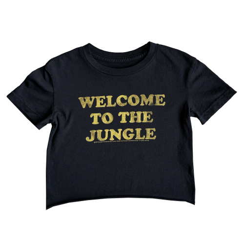 Welcome To The Jungle Guns N' Roses Not Quite Crop Tee