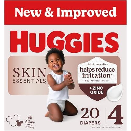 Huggies Skin Essentials Diapers Size 4, 20 Count