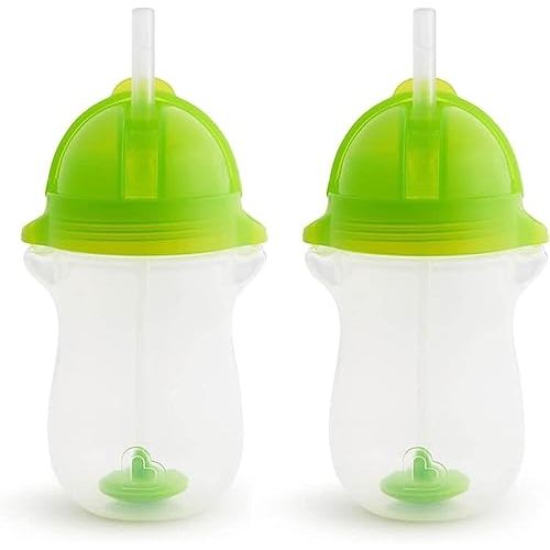 Munchkin Click Lock Any Angle Weighted 2 Piece Straw Cup (Green)