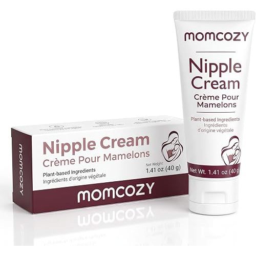 Momcozy Nipple Cream for Breastfeeding, Lanolin-Free, Safe & Soothing Balm