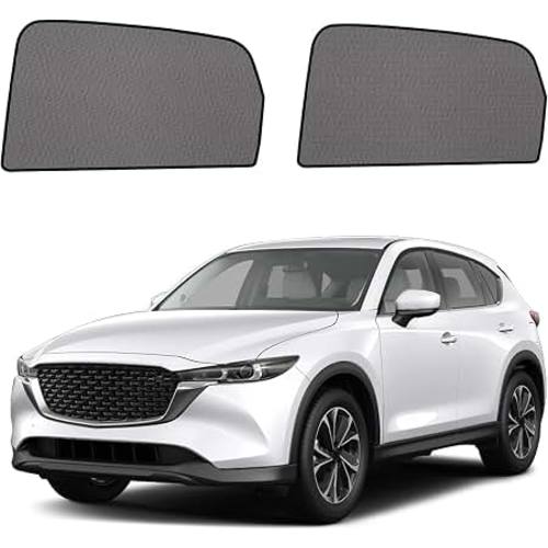 Mazda CX-5 Window Shades 2017-2023, Rear Side Mesh, 2PCS | Custom Fit Window Shades, Breathable Mesh Blocks UV Rays, Reduces Heat & Glare, Creates Comfort for Babies & Rear Passengers