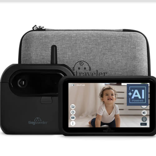 Tiny Traveler AI 1080P Baby Monitor Portable Charger + Travel Kit