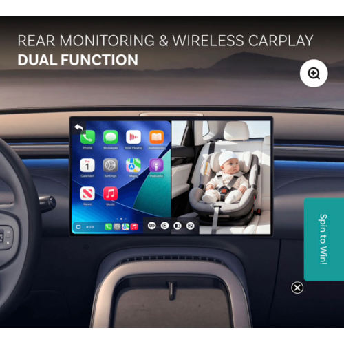 Ottocast Cabin Care Wireless CarPlay Adapter with Rear Seat Camera