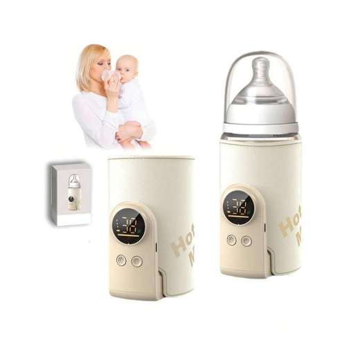 Upgraded Portable Bottle Warmer, 6 Temperature Settings, Smart Control With Night Light Display, Fast Heating, Keeps Warm For 5-8 Hours, Convenient For Feeding Baby On The Go, Portable Travel Bottle Warmer, Smart Portable Bottle Warmer | SHEIN USA
