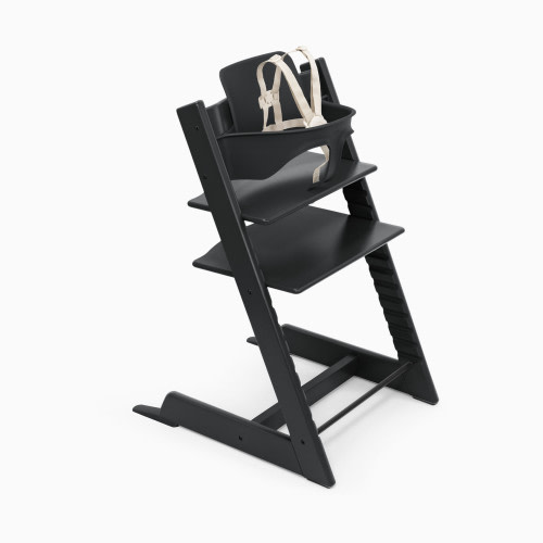 Stokke Tripp Trapp High Chair² + Tray Bundle - Black/Black