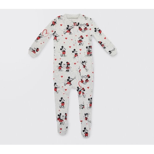 Disney Mickey Mouse Hearts Nursery Pajama - 3-6 Months