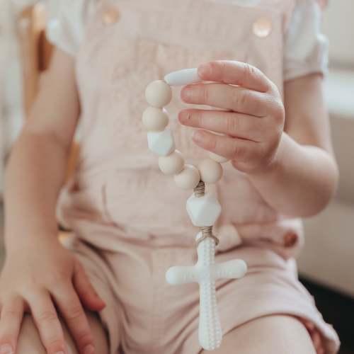 Silicone Decade Rosary Teether | Psalm | Chews Life
