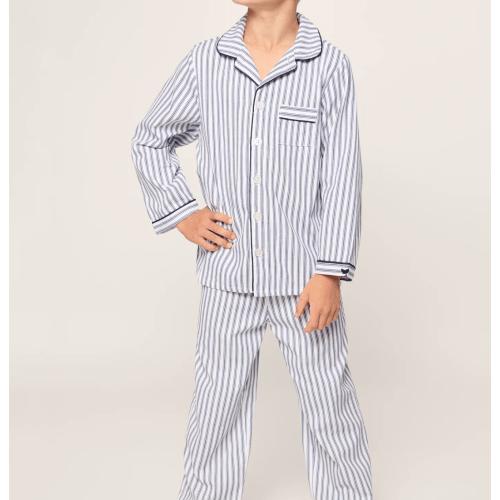 Petite Plume Pajamas, Navy Stripe, 18-24 mo
