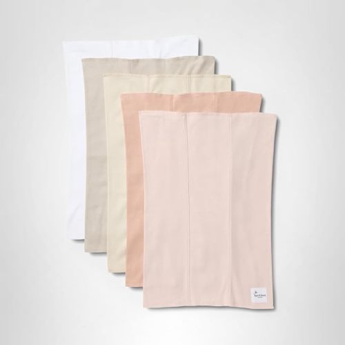Burt's Bees Baby Burp Cloths, 100% Organic Cotton Extra Absorbent Soft Fabric, Large Drool Cloths 17 x 11.75 in, 5-Pack