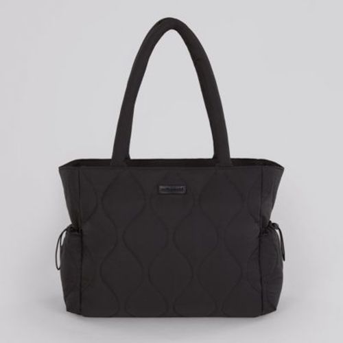 Motherhood Quilted Tote Diaper Bag, Black