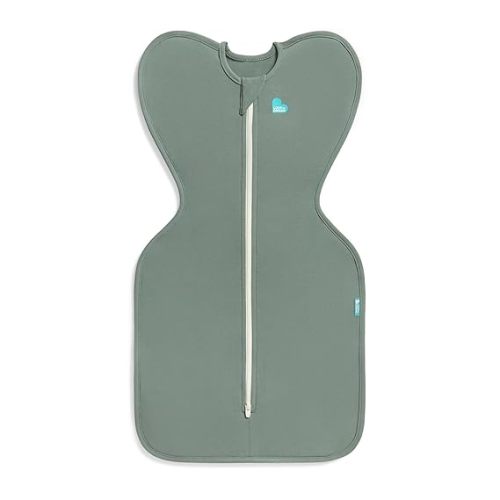 Love to Dream Swaddle UP, Baby Sleep Sack, Self-Soothing Swaddles for Newborns, Improves Sleep, Snug Fit Helps Calm Startle Reflex, New Born Essentials for Baby, 1.0 TOG, 5-8.5 lbs, Deep Olive