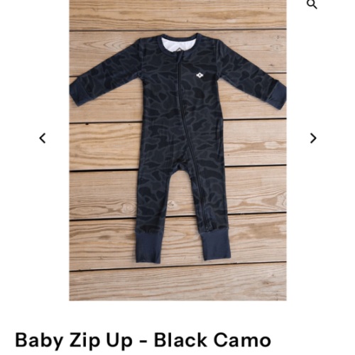 Baby Zip Up - Black Camo – BURLEBO