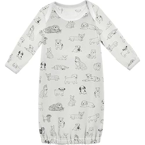 Baby Boy Girl Sleepsuit Cotton Sleeper Gown Newborn Pajamas Nightgowns Infant Clothes