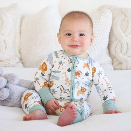 Safari Snuggles Convertible Zip Romper
