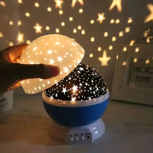 BowLift | Luna Star Projector Night Lamp – With Music and Colorful Light Show