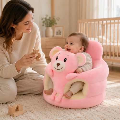 Baby Floor Seat With Support For Sitting Feeding And Playtime – BUBINNA