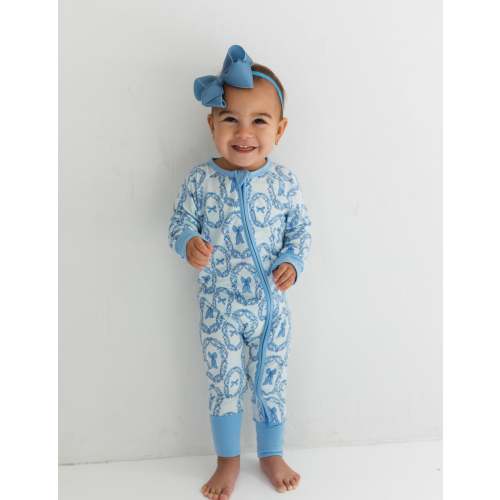 Julia Bow Zipper Romper – In My Jammers