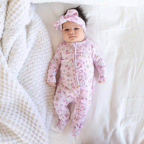 Silly Goose Knit Large Bow Headwrap | Pink