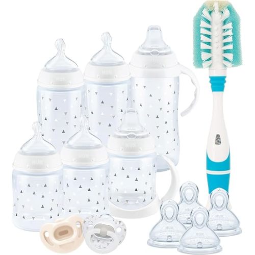 NUK Smooth Flow Anti Colic Baby Bottle Newborn Gift Set, Amazon Exclusive