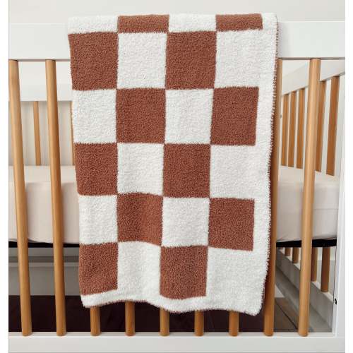 PhufyBliss™ Checker Blanket, Nutmeg