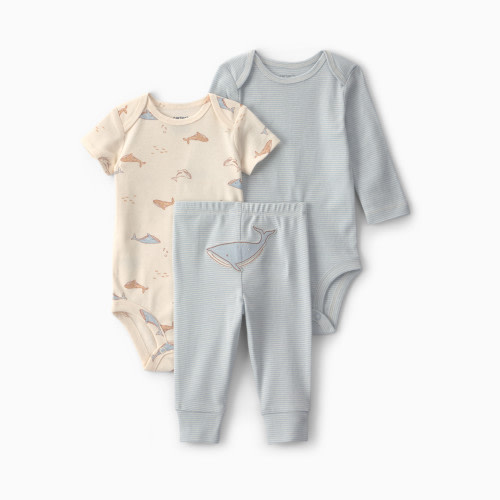 Carter's 3-Piece Bodysuit & Pant Gift Set - Blue, 3M