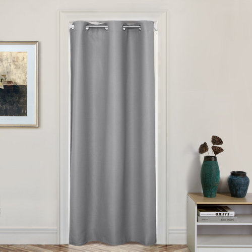 Eider & Ivory™ Poche Doorway Synthetic Solid Blackout Thermal Grommet Single Curtain Panel | Wayfair