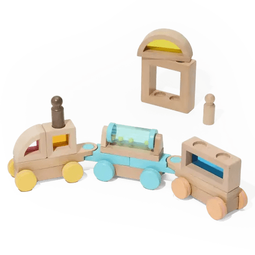 Rainbow Block Train