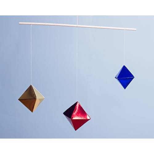 Montessori Octahedron Mobile DIY Kit, High-Contrast Baby Mobile, Sensory Visual Stimulation Toy, Montessori Baby gift, Montessori Nursery