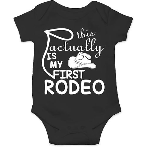 AW Fashions This Is Actually My First Rodeo Baby Bodysuit Adorable 6Month