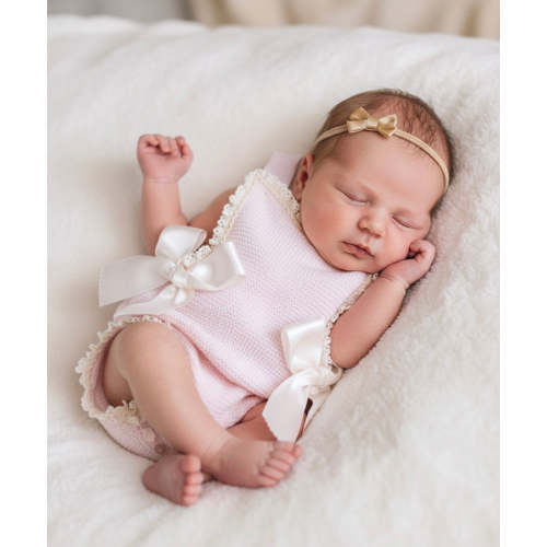 Knitted Spanish Overalls - Pink