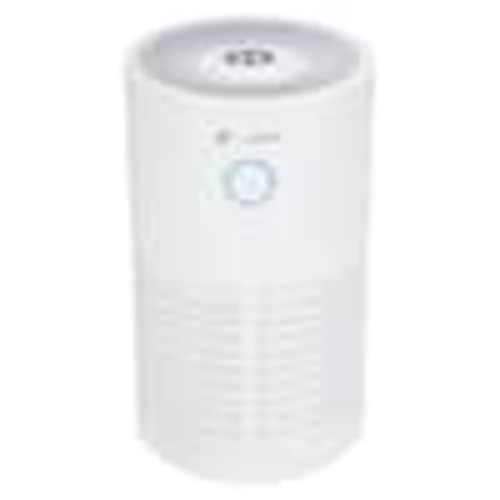 GermGuardian 728 sq. ft. 360° HEPA Filter Tabletop Air Purifier 15 in. White for Home, UV-C, Wildfire Smoke, Dust, Odors, Allergens AC4711W