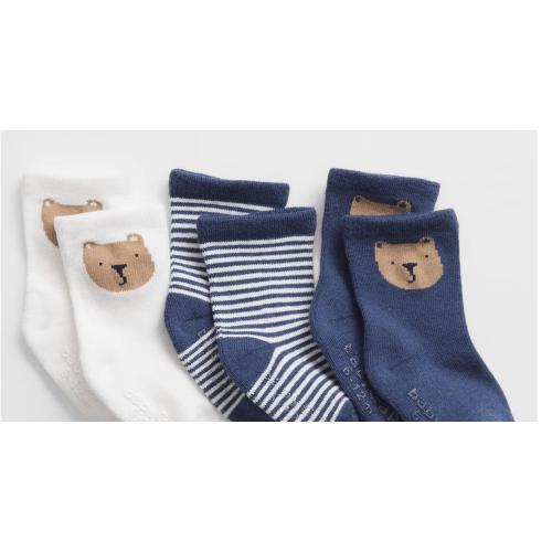 Baby Brannan Crew Socks (3-Pack) 3-6 month