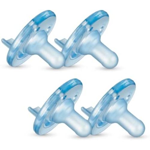 Philips AVENT Soothie Pacifier, Blue, 0-3 Months, 4 Pack