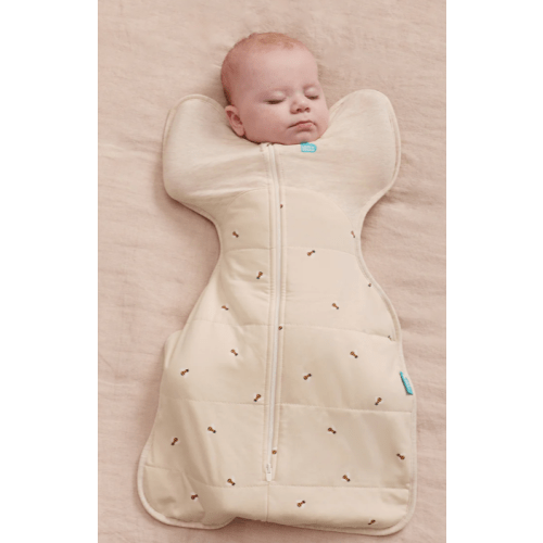 Swaddle Up™ 2.5 TOG Cotton Oatmeal Bees Small Fall