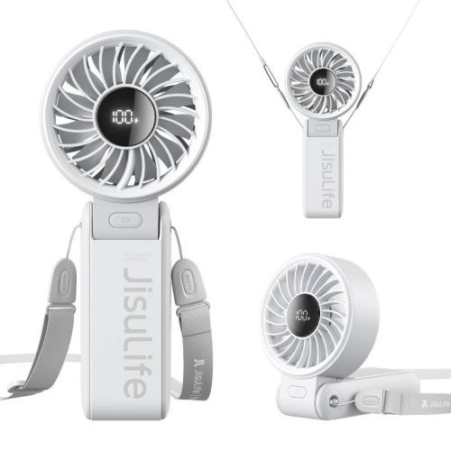 JISULIFE Handheld Portable Fan Life 7 Gray