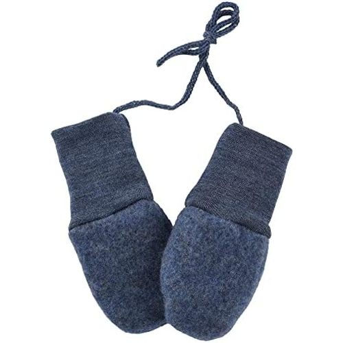 Organic Merino Wool Fleece Baby Mittens, Made in Germany