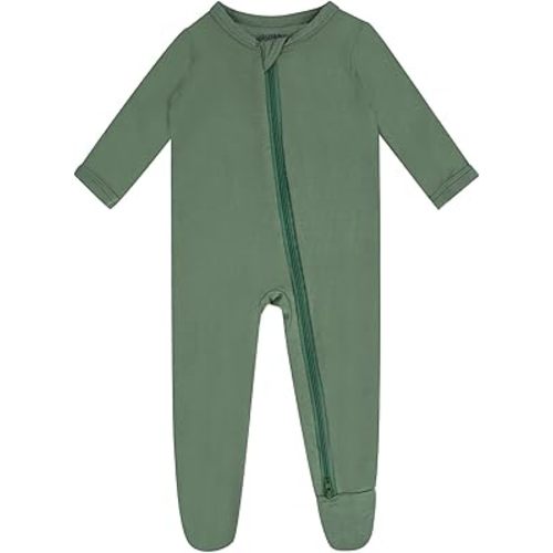 GUISBY Rayon Baby Footed Pajamas with Mitten Cuffs,Soft Long Sleeve Romper 0-18 Months