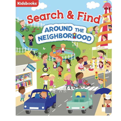 Search & Find: Around the Neighborhood – Fun Hidden Picture Book for Toddlers | Boosts Focus & Vocabulary | Explore Everyday Places | Ages 2+ Board Book