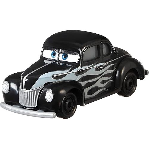 Disney Cars Toys Hot Rod Junior Moon, Miniature, Collectible Racecar Automobile Toys Based on Cars Movies, for Kids Age 3 and Older, Multicolor