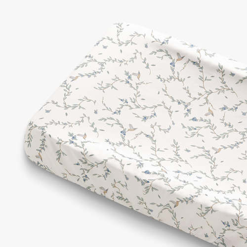 Secret Garden Changing Pad Cover - Ivory | Gooselings