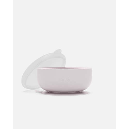 Suction Bowl + Lid - Lavender