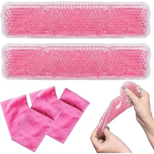 Perineal Cooling Pad, Reusable Perineal Cooling Pad for Postpartum & Hemorrhoid Pain Relief, Hot & Cold Packs for Women After Pregnancy and Delivery, 2 Ice Pack and 2 Cover(Pink)
